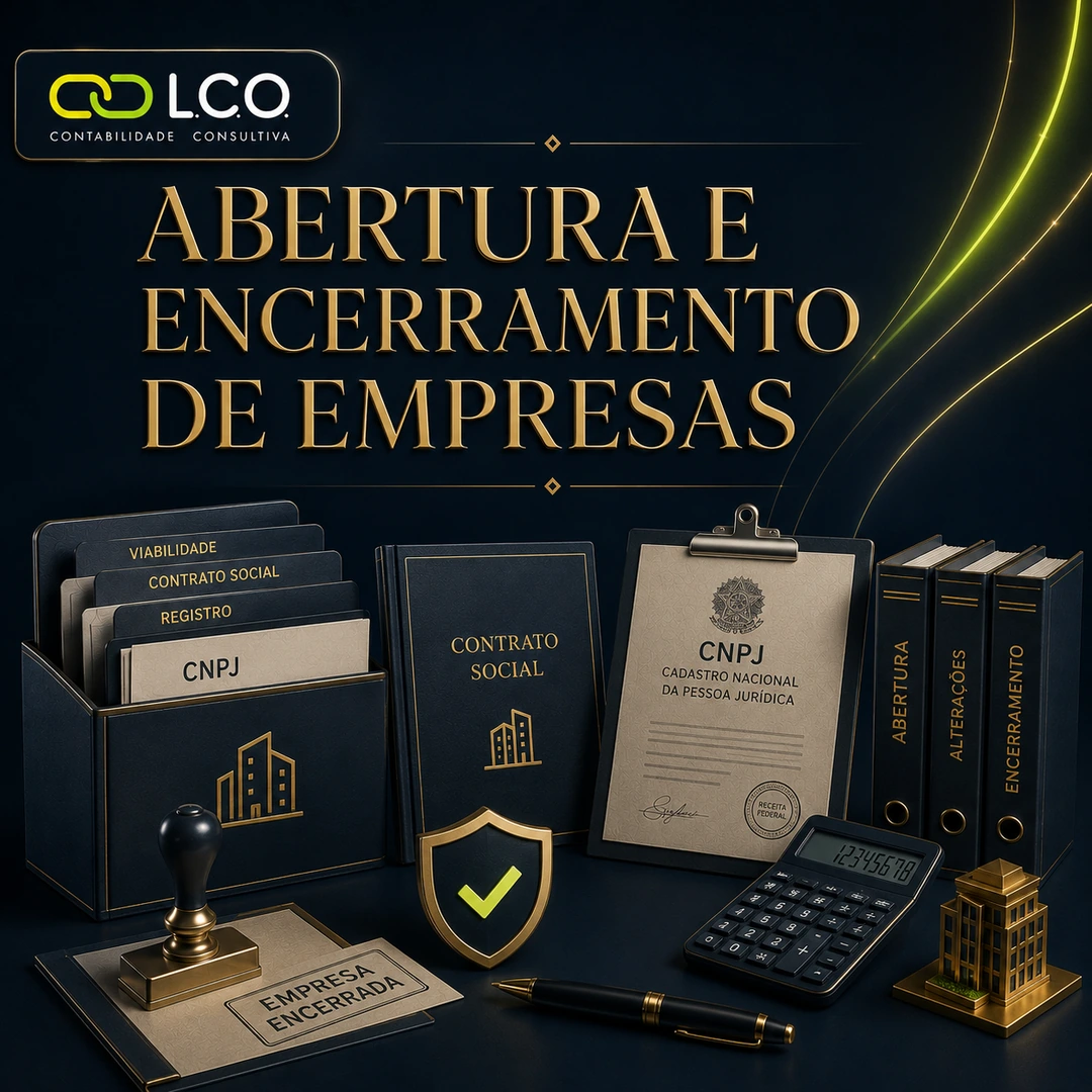 Arte do serviço Abertura e encerramento de empresas